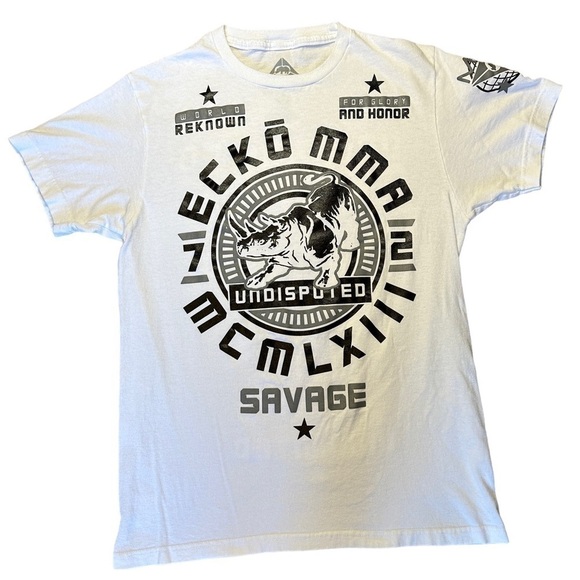 ECKO UNLTD MMA White Glory And Honor Tee Medium - Picture 4 of 9